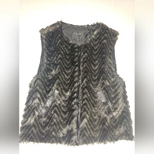 Sanctuary Faux Fur Chevron Vest MD